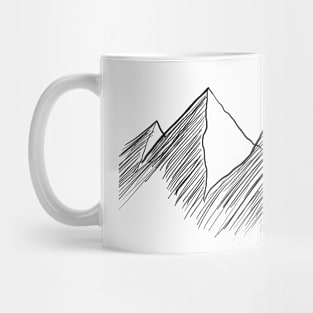 Minimalist mountains Mug